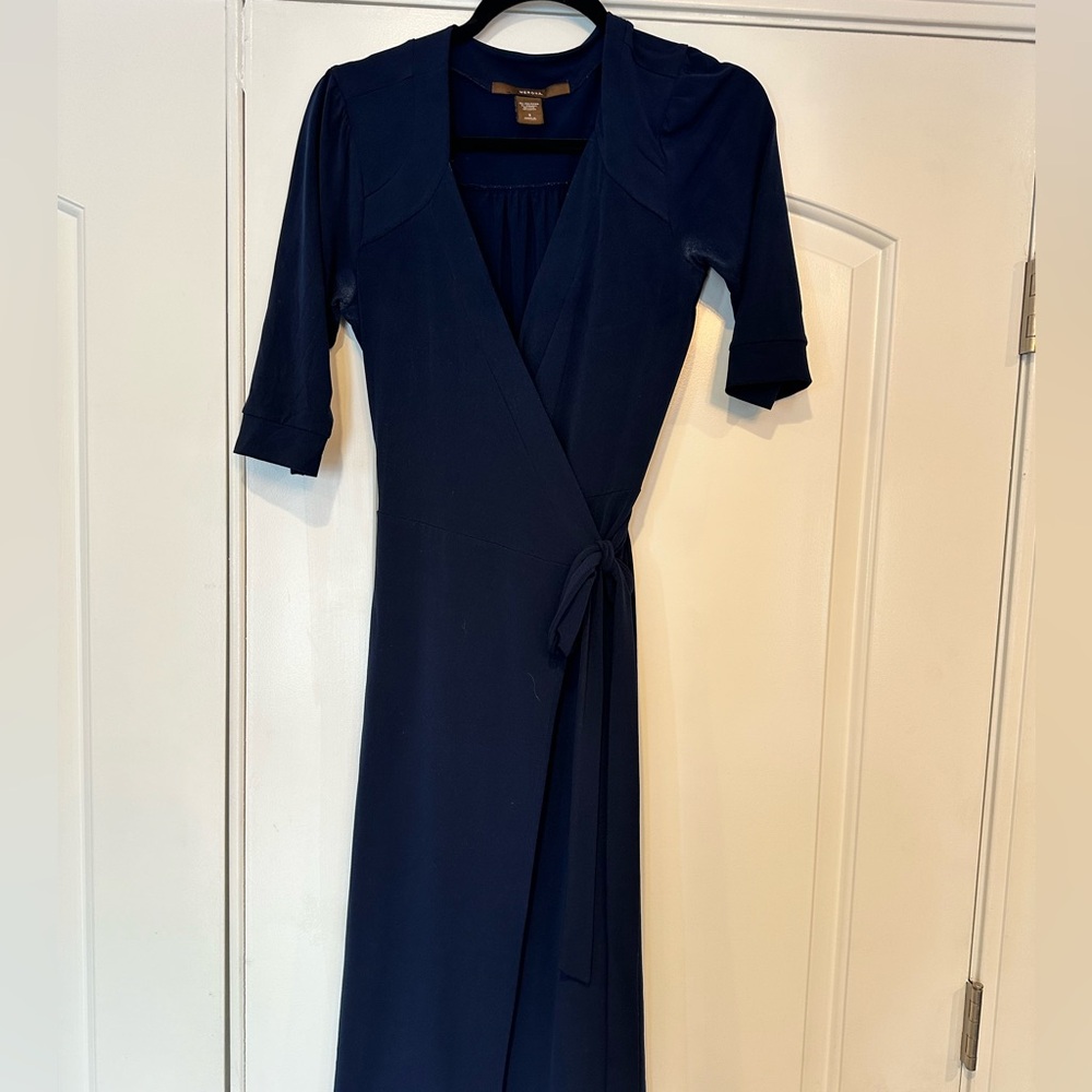 Merona Dark Blue Long Sleeve Dress